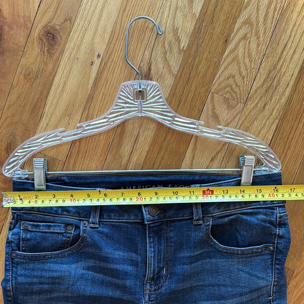 American Eagle Outfitters Artist’s Flare Women's Blue denim jean sz 10 XL - Picture 8 of 14